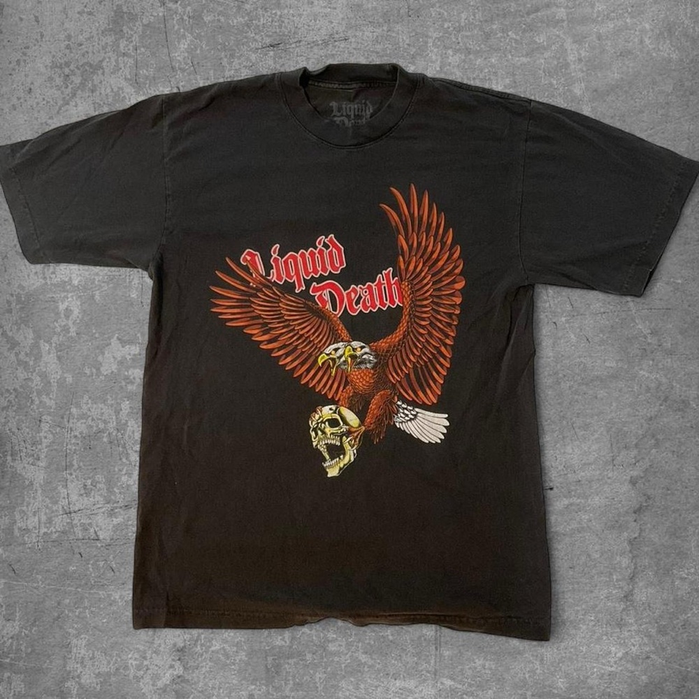 Liquid Death Charcoal Graphic Tee